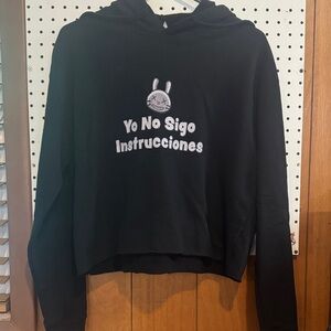 Lane Seven Black Graphic Hoodie Sweater